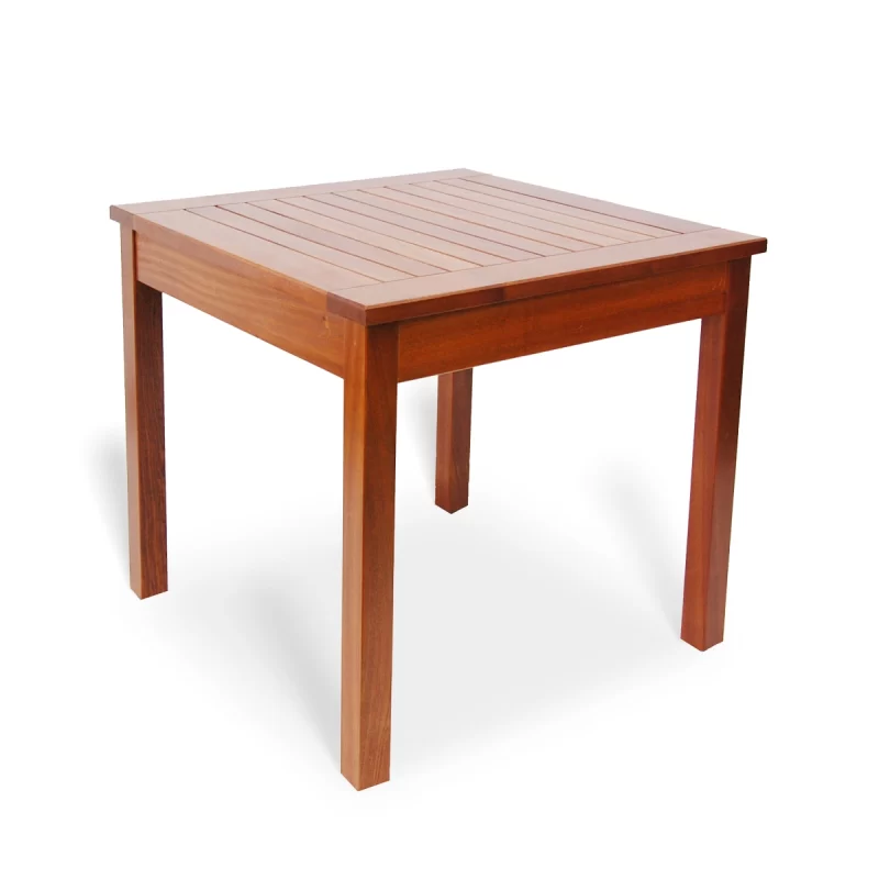 Table carrée en bois fixe MALIBU 80x80 cm - Greencorner Groupe