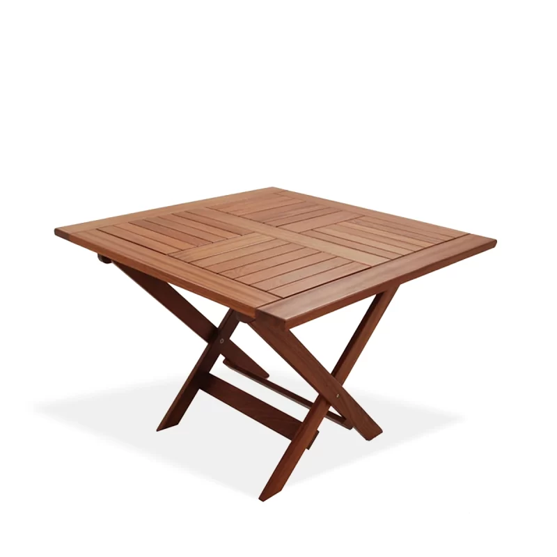 Table pliante en bois MALIBU 100x100 cm - Greencorner Groupe