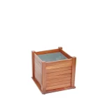 Bac à fleurs en bois 40x40x40 cm - Greencorner Groupe