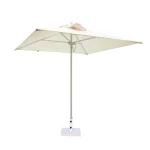 Parasol metallique carré en aluminium 2x2m - Greencorner Groupe